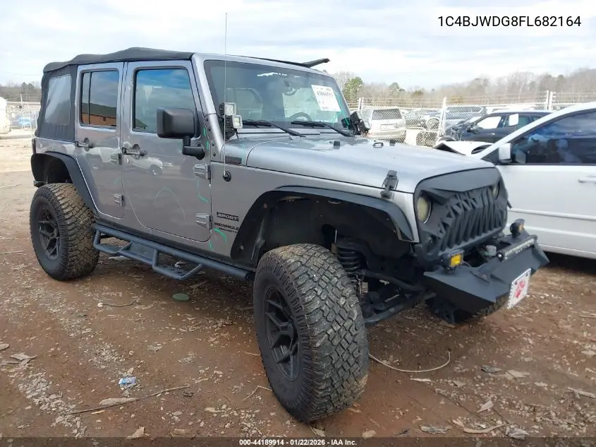1C4BJWDG8FL682164 2015 Jeep Wrangler Unlimited Sport