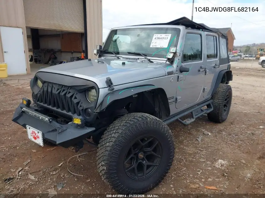 1C4BJWDG8FL682164 2015 Jeep Wrangler Unlimited Sport