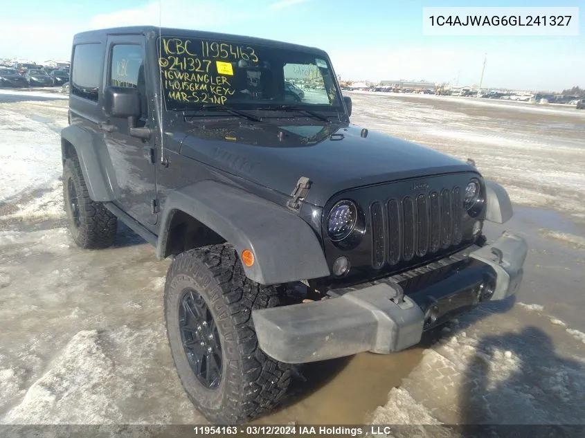 1C4AJWAG6GL241327 2016 Jeep Wrangler Sport