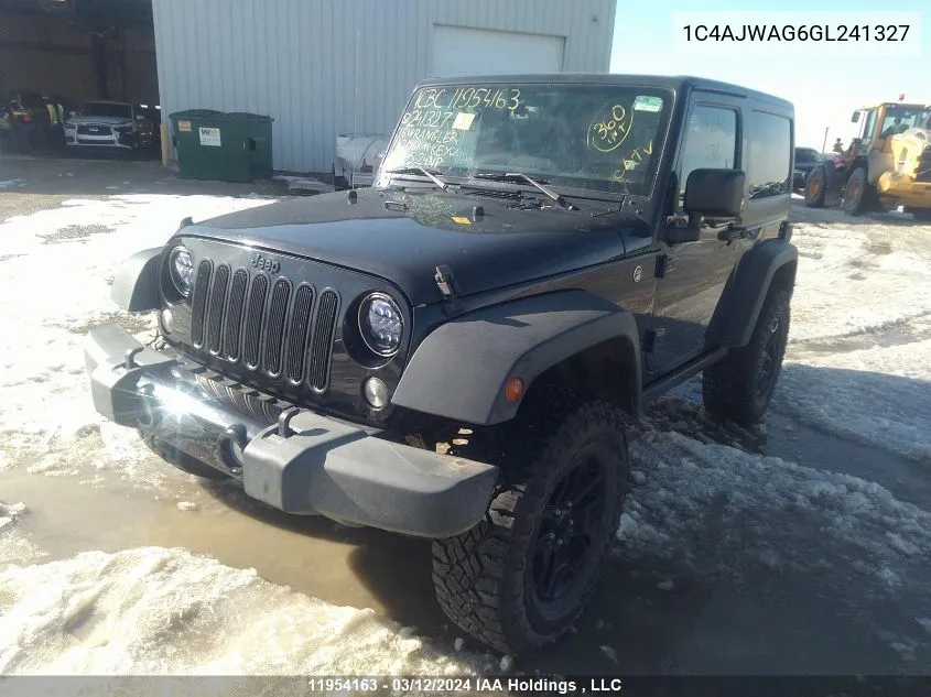 1C4AJWAG6GL241327 2016 Jeep Wrangler Sport