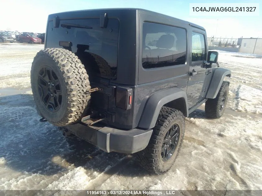 1C4AJWAG6GL241327 2016 Jeep Wrangler Sport