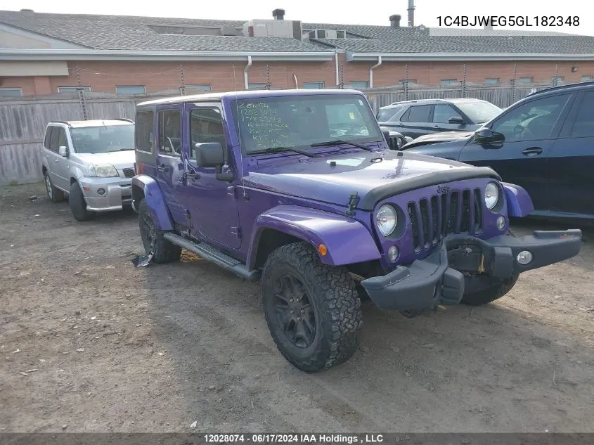 1C4BJWEG5GL182348 2016 Jeep Wrangler Unlimited Sahara