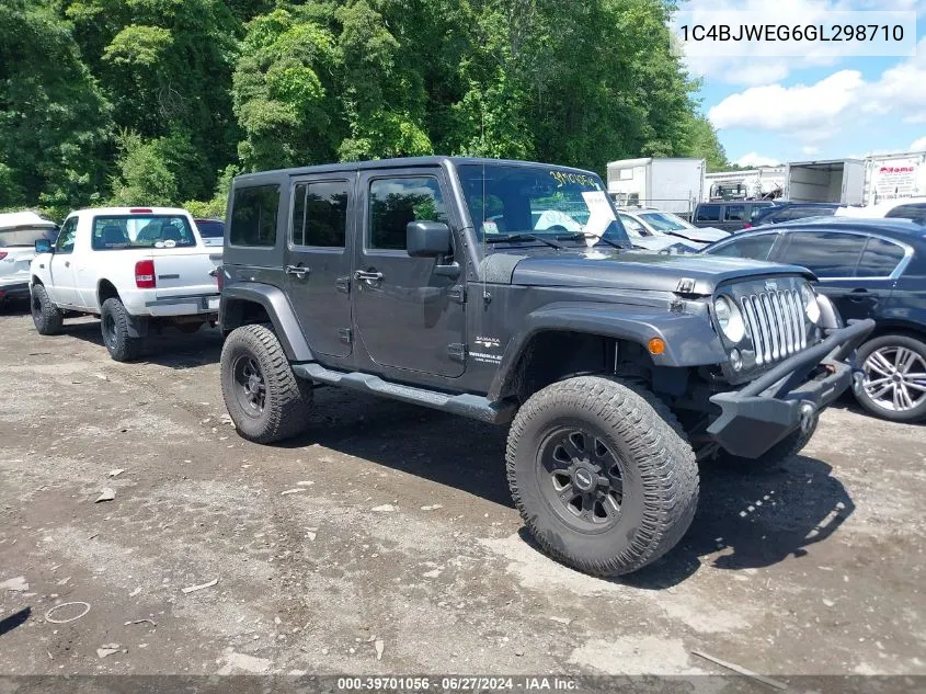 2016 Jeep Wrangler Unlimited Sahara VIN: 1C4BJWEG6GL298710 Lot: 39701056