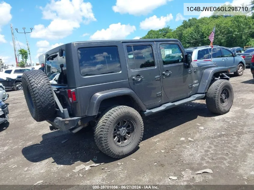 2016 Jeep Wrangler Unlimited Sahara VIN: 1C4BJWEG6GL298710 Lot: 39701056