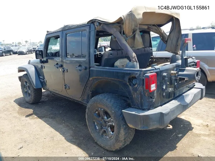 1C4BJWDG1GL155861 2016 Jeep Wrangler Unlimited Sport