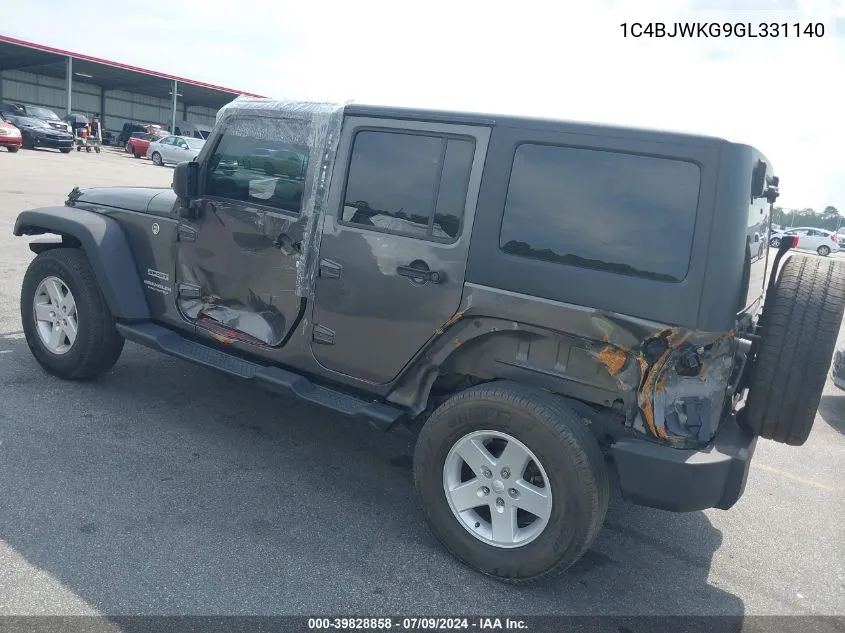 1C4BJWKG9GL331140 2016 Jeep Wrangler Unlimited Sport Rhd