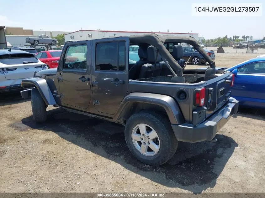 2016 Jeep Wrangler Unlimited Sahara VIN: 1C4HJWEG2GL273507 Lot: 39855004