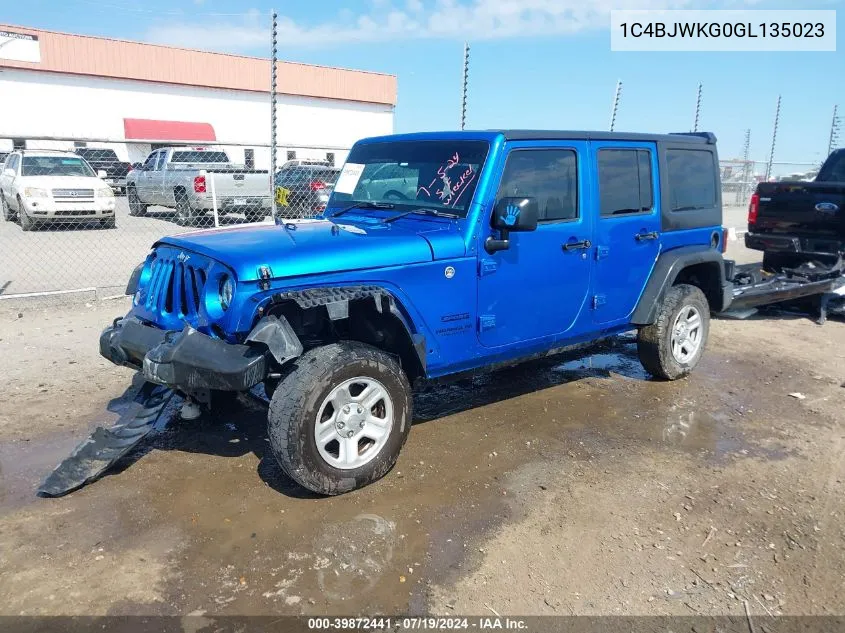 1C4BJWKG0GL135023 2016 Jeep Wrangler Unlimited Sport Rhd