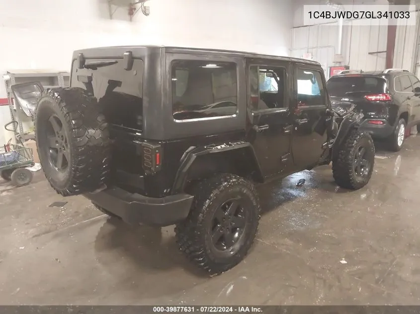 1C4BJWDG7GL341033 2016 Jeep Wrangler Unlimited Sport