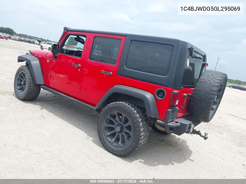 1C4BJWDG5GL295069 2016 Jeep Wrangler Unlimited Sport