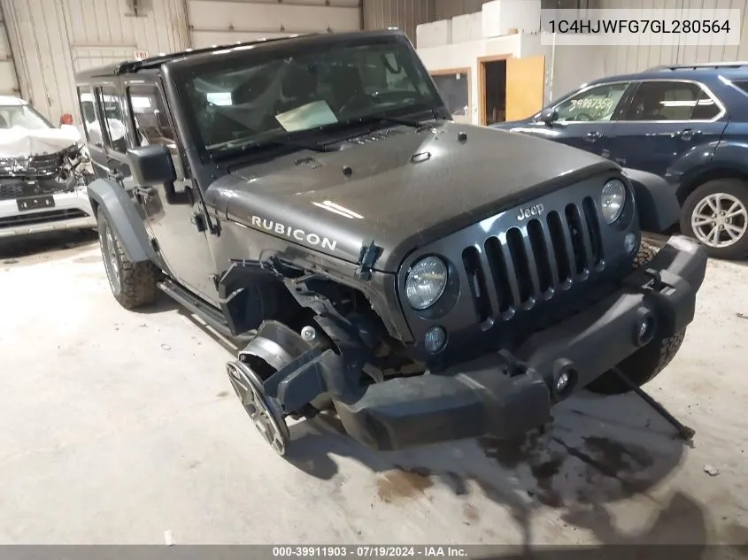 1C4HJWFG7GL280564 2016 Jeep Wrangler Unlimited Rubicon