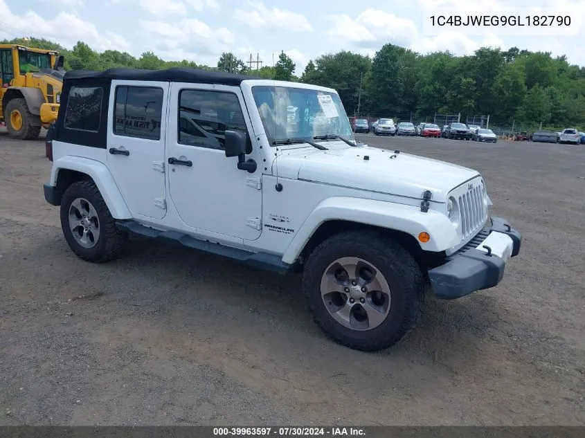 1C4BJWEG9GL182790 2016 Jeep Wrangler Unlimited Sahara