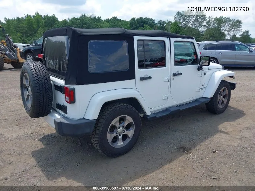 1C4BJWEG9GL182790 2016 Jeep Wrangler Unlimited Sahara