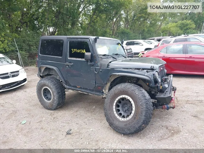 1C4AJWAG1GL227707 2016 Jeep Wrangler Sport