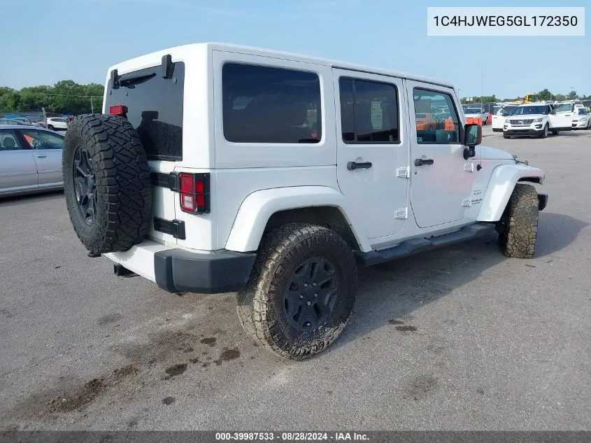 1C4HJWEG5GL172350 2016 Jeep Wrangler Unlimited Sahara