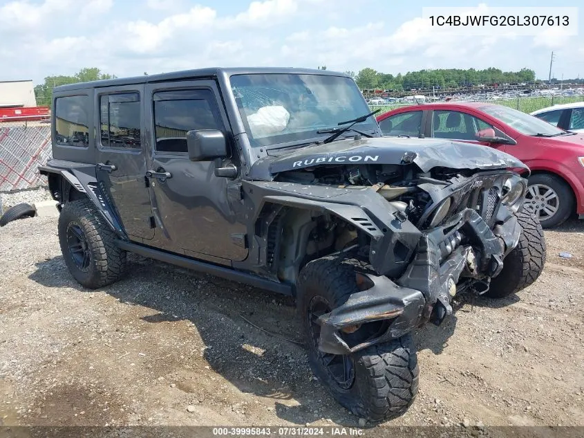 1C4BJWFG2GL307613 2016 Jeep Wrangler Unlimited Rubicon