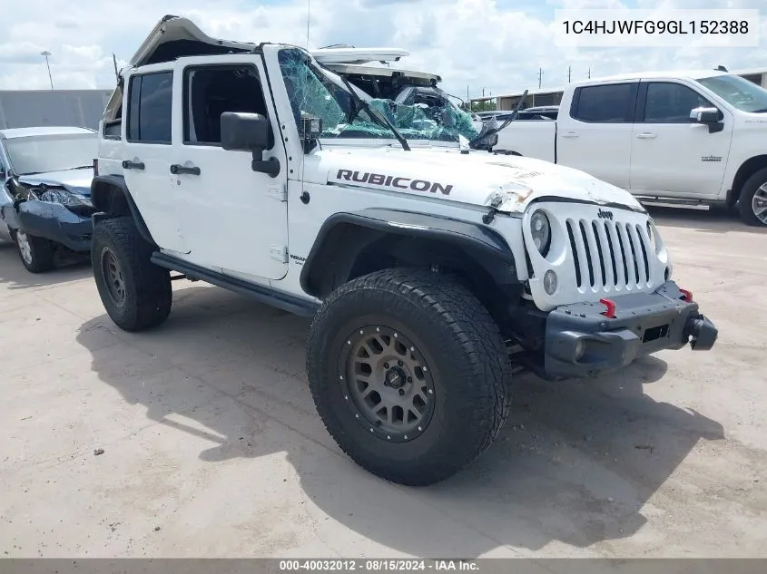 1C4HJWFG9GL152388 2016 Jeep Wrangler Unlimited Rubicon Hard Rock