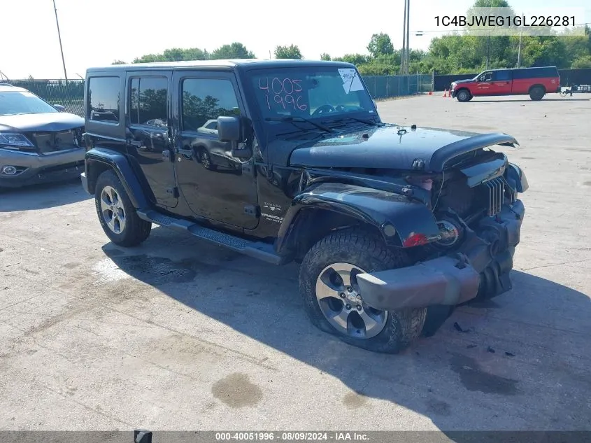 1C4BJWEG1GL226281 2016 Jeep Wrangler Unlimited Sahara