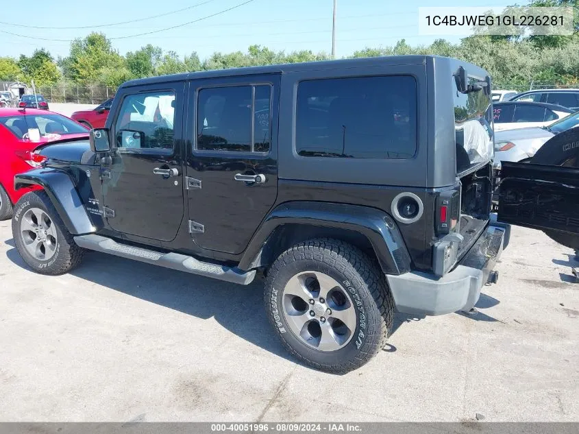 1C4BJWEG1GL226281 2016 Jeep Wrangler Unlimited Sahara