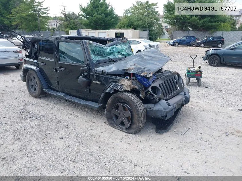 1C4HJWDG4GL167707 2016 Jeep Wrangler Unlimited Freedom