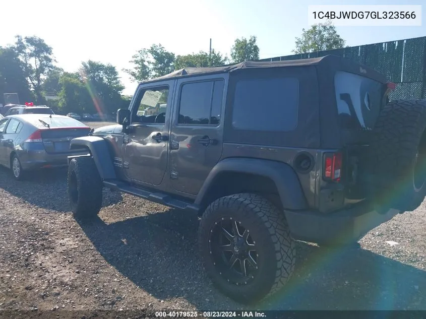 1C4BJWDG7GL323566 2016 Jeep Wrangler Unlimited Sport