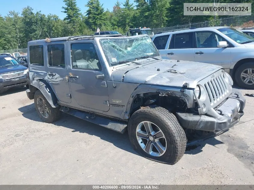 2016 Jeep Wrangler Unlimited Sahara VIN: 1C4HJWEG9GL162324 Lot: 40206600