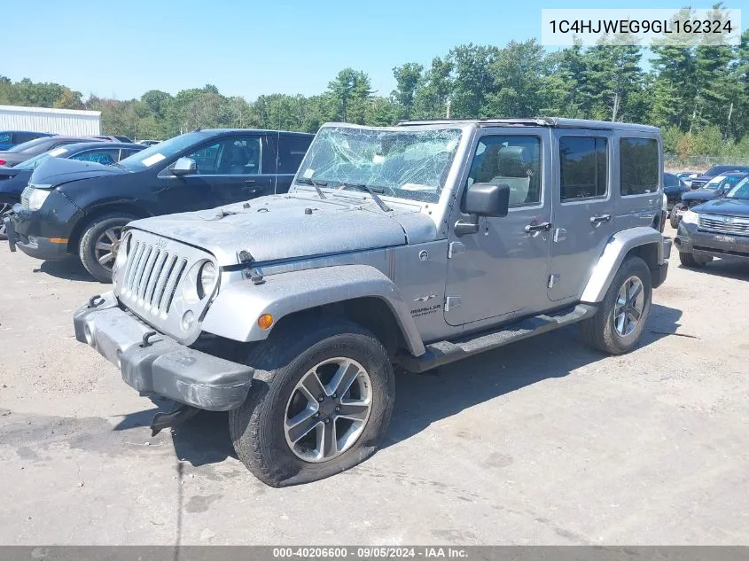 2016 Jeep Wrangler Unlimited Sahara VIN: 1C4HJWEG9GL162324 Lot: 40206600