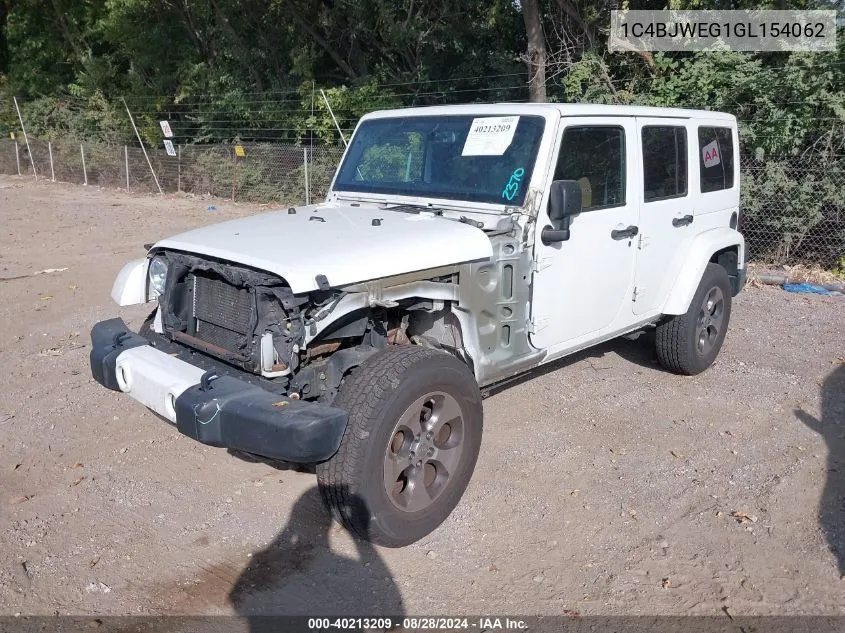 2016 Jeep Wrangler Unlimited Sahara VIN: 1C4BJWEG1GL154062 Lot: 40213209