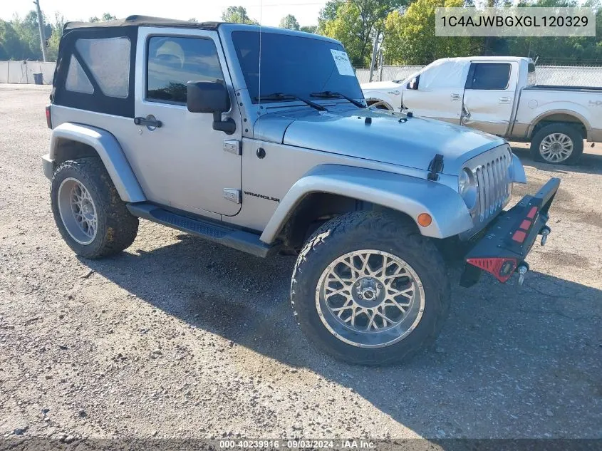 2016 Jeep Wrangler Sahara VIN: 1C4AJWBGXGL120329 Lot: 40239916