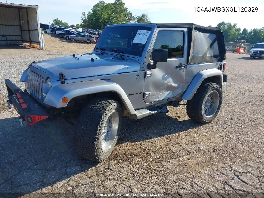 1C4AJWBGXGL120329 2016 Jeep Wrangler Sahara