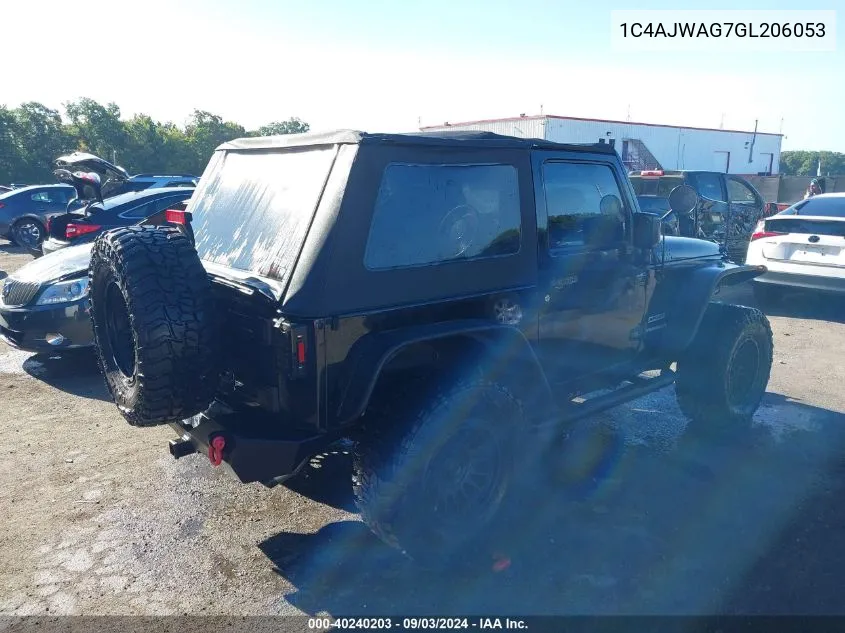 1C4AJWAG7GL206053 2016 Jeep Wrangler Sport