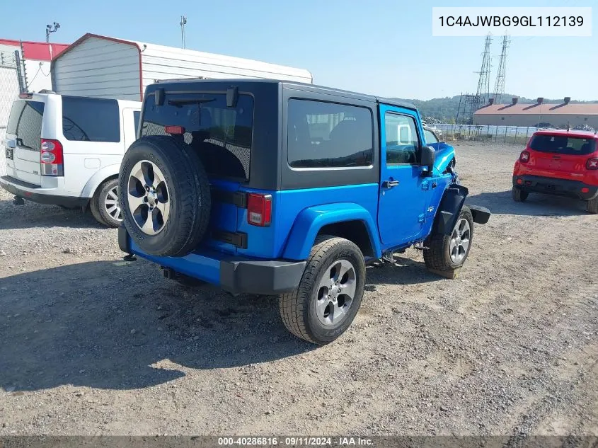 1C4AJWBG9GL112139 2016 Jeep Wrangler Sahara