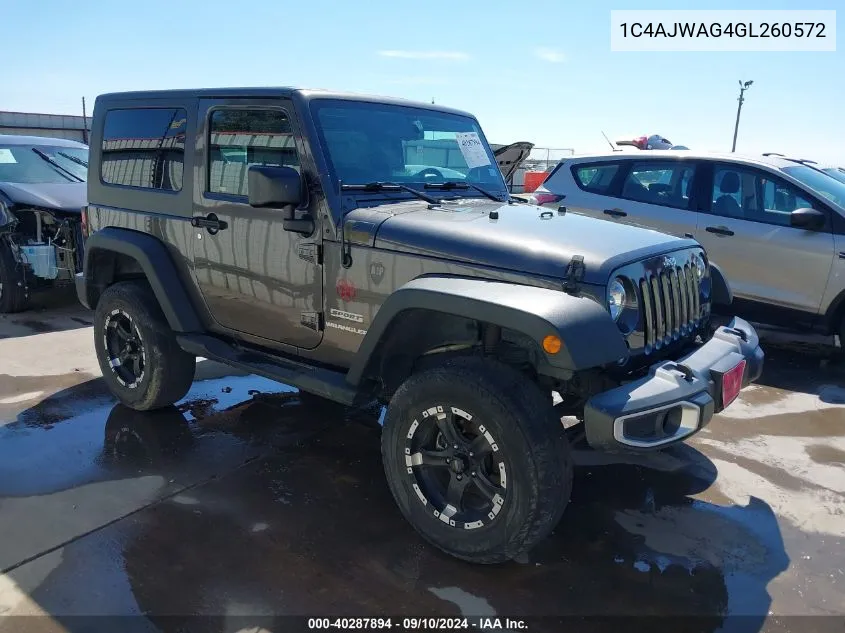 1C4AJWAG4GL260572 2016 Jeep Wrangler Sport