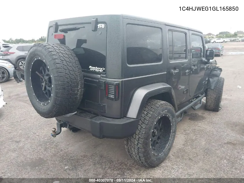 1C4HJWEG1GL165850 2016 Jeep Wrangler Unlimited Sahara