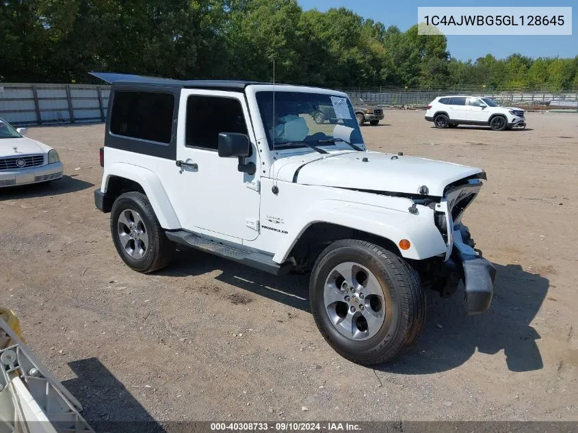 1C4AJWBG5GL128645 2016 Jeep Wrangler Sahara