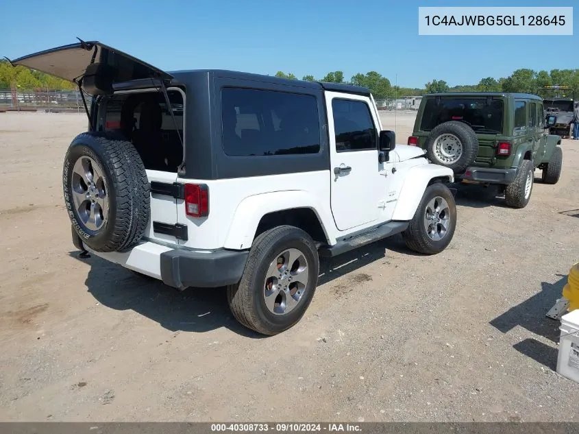 1C4AJWBG5GL128645 2016 Jeep Wrangler Sahara