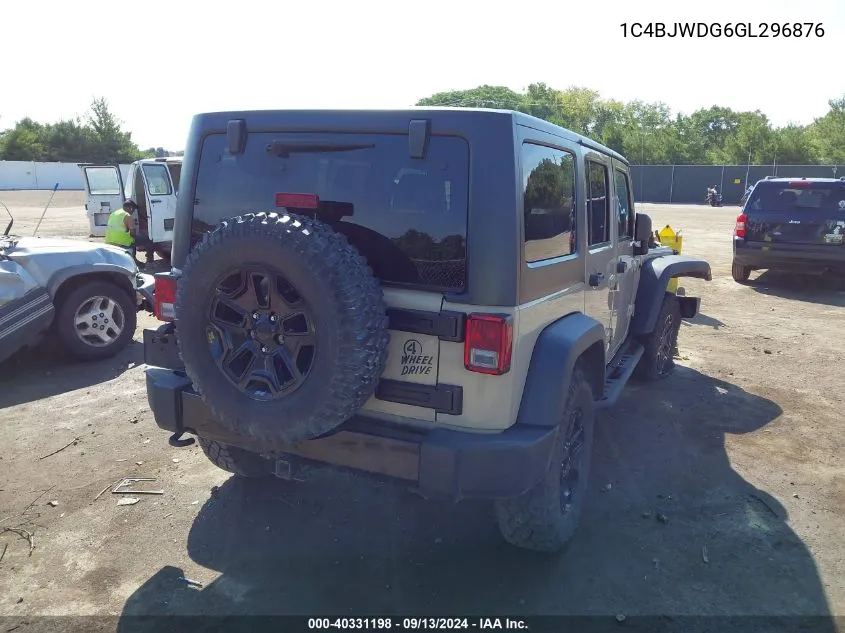 1C4BJWDG6GL296876 2016 Jeep Wrangler Unlimited Sport