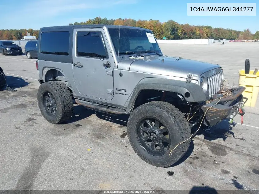 1C4AJWAG6GL344277 2016 Jeep Wrangler Sport