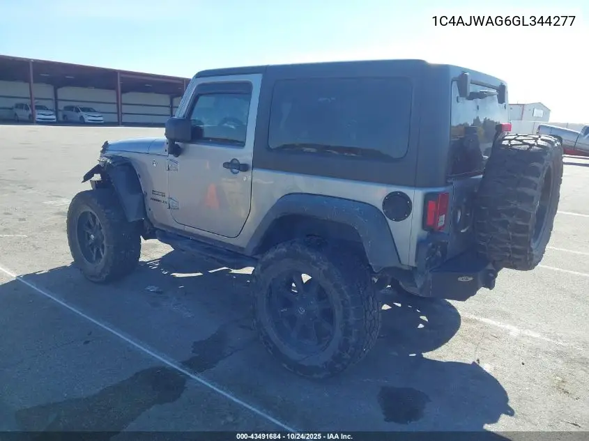 1C4AJWAG6GL344277 2016 Jeep Wrangler Sport