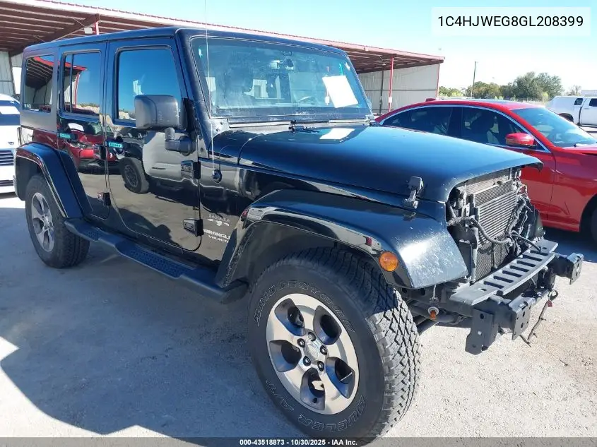1C4HJWEG8GL208399 2016 Jeep Wrangler Unlimited Sahara