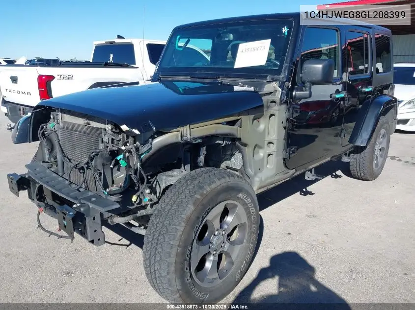 1C4HJWEG8GL208399 2016 Jeep Wrangler Unlimited Sahara