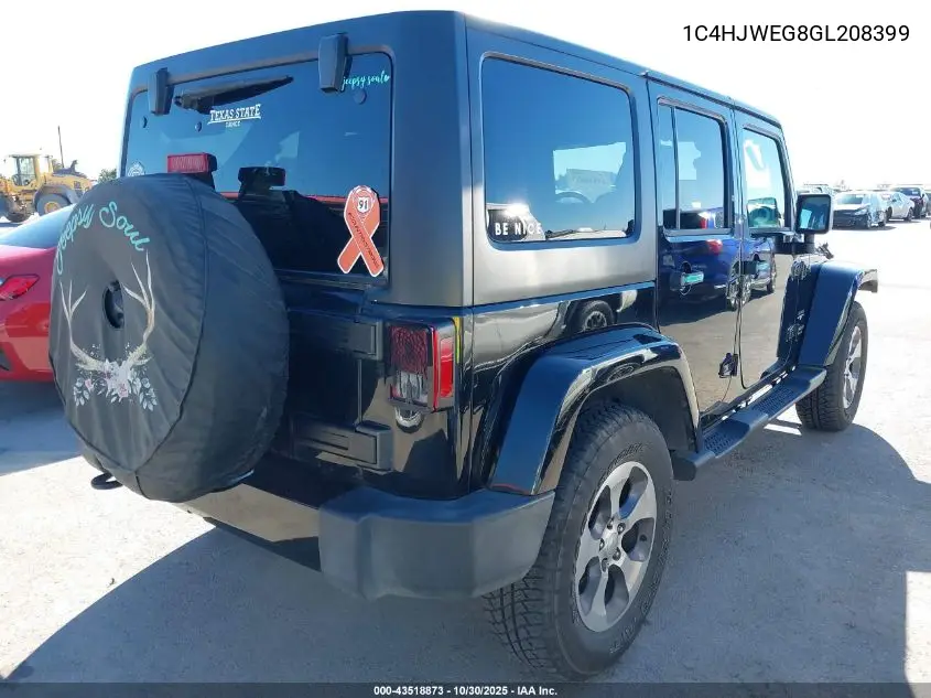 1C4HJWEG8GL208399 2016 Jeep Wrangler Unlimited Sahara