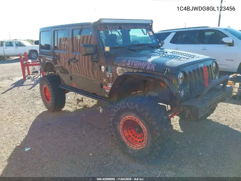1C4BJWDG8GL123456 2016 Jeep Wrangler Unlimited Sport