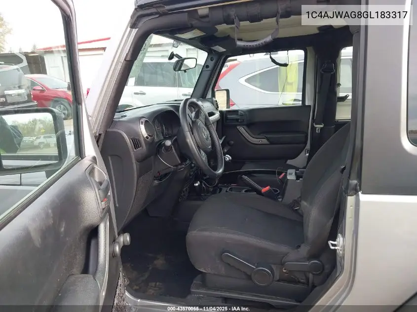 1C4AJWAG8GL183317 2016 Jeep Wrangler Sport