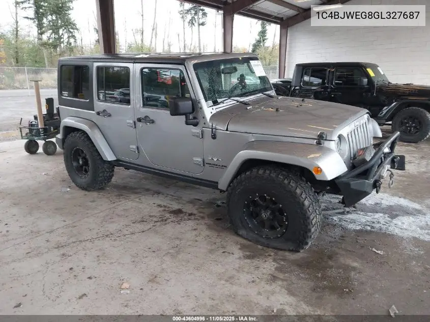 1C4BJWEG8GL327687 2016 Jeep Wrangler Unlimited Sahara