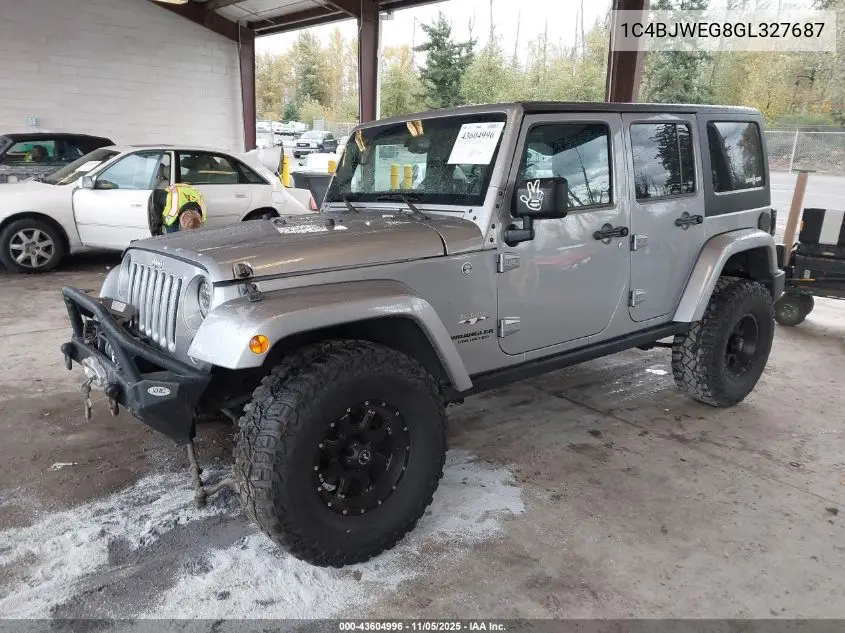 1C4BJWEG8GL327687 2016 Jeep Wrangler Unlimited Sahara