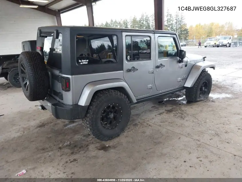 1C4BJWEG8GL327687 2016 Jeep Wrangler Unlimited Sahara