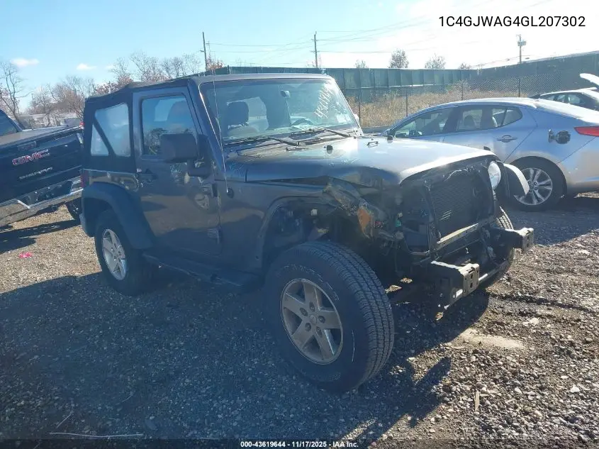 1C4GJWAG4GL207302 2016 Jeep Wrangler Sport