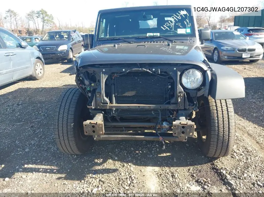 1C4GJWAG4GL207302 2016 Jeep Wrangler Sport