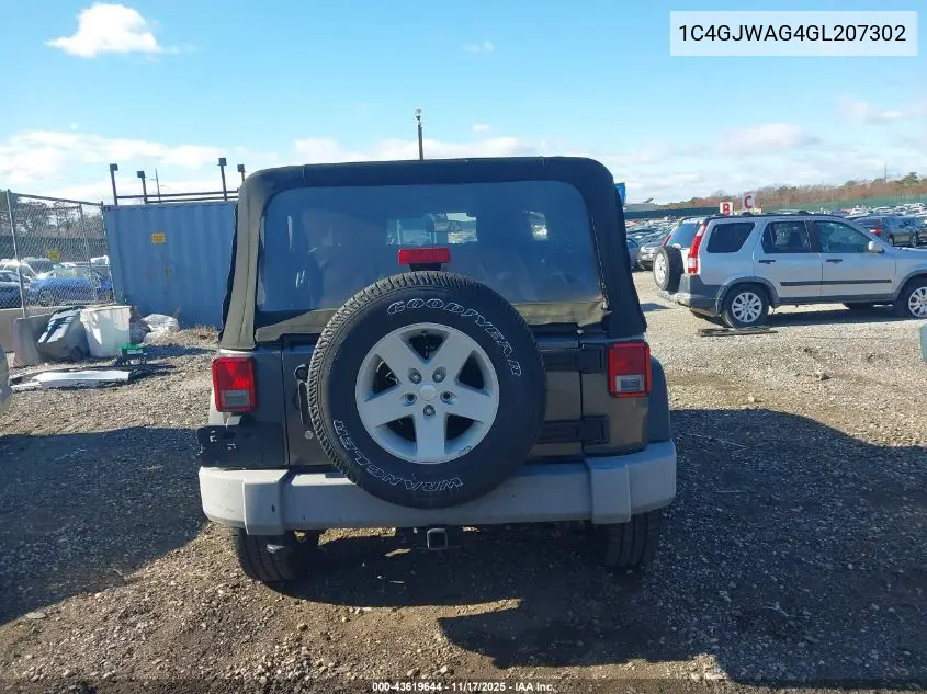1C4GJWAG4GL207302 2016 Jeep Wrangler Sport